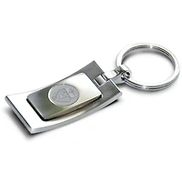 Silver Duquesne Dukes Team Logo Curve Key Ring
