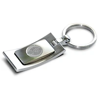 Silver Fordham Rams Team Logo Curve Key Ring