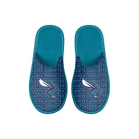 Youth FOCO Charlotte Hornets Scuff Wordmark Slide Slippers