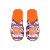 Youth FOCO Clemson Tigers Scuff Wordmark Slide Slippers