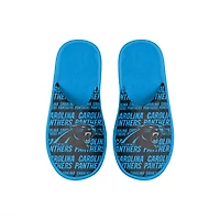 Youth FOCO Carolina Panthers Scuff Wordmark Slide Slippers
