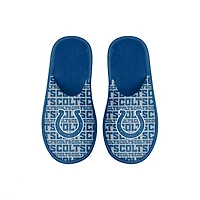 Youth FOCO Indianapolis Colts Scuff Wordmark Slide Slippers