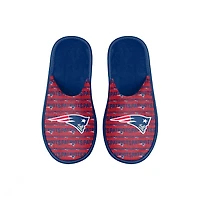 Youth FOCO New England Patriots Scuff Wordmark Slide Slippers