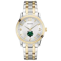 Bulova Silver Binghamton Bearcats Classic Two-Tone Round Watch