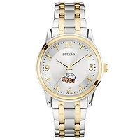 Bulova Silver Ohio Northern Polar Bears Classic Two-Tone Round Watch