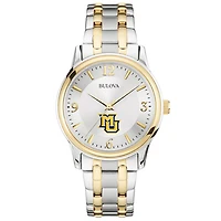 Bulova Silver Marquette Golden Eagles Classic Two-Tone Round Watch