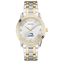 Bulova Silver Hofstra University Pride Classic Two-Tone Round Watch