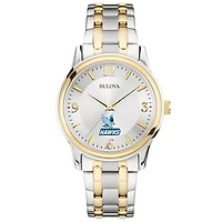 Bulova Silver Roger Williams University Classic Two-Tone Round Watch
