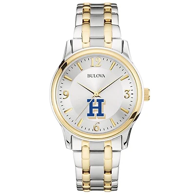Bulova Silver Hamilton Continentals Classic Two-Tone Round Watch