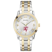 Bulova Silver Phillips Exeter Academy Big Red Classic Two-Tone Round Watch