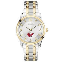 Bulova Silver Keene State Owls Classic Two-Tone Round Watch