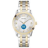 Bulova Silver SUNY Fashion Institute of Technology Tigers Classic Two-Tone Round Watch