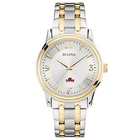 Bulova Silver Lamar Cardinals Classic Two-Tone Round Watch