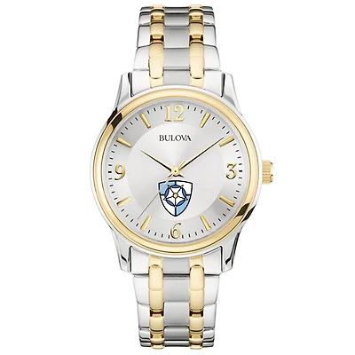 Bulova Silver Notre Dame of Maryland Gators Classic Two-Tone Round Watch