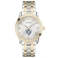 Bulova Silver Notre Dame of Maryland Gators Classic Two-Tone Round Watch