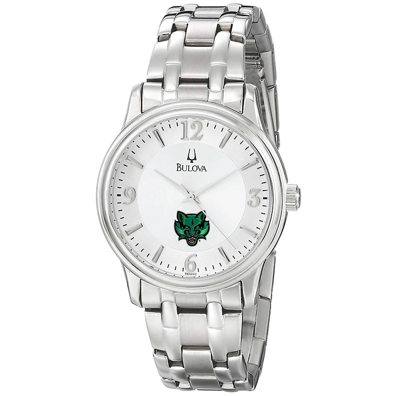 Men's Bulova Silver Binghamton Bearcats