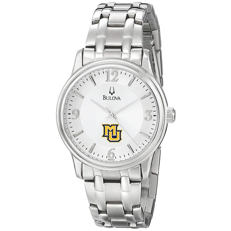 Men's Bulova Silver Marquette Golden Eagles