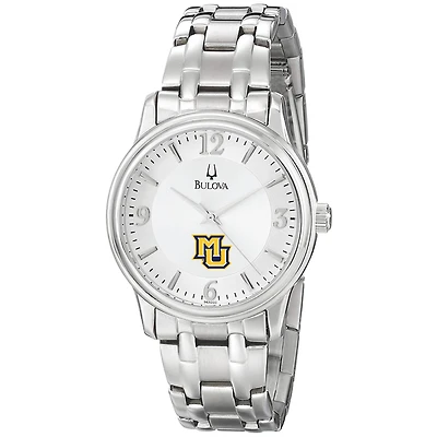 Men's Bulova  Silver Marquette Golden Eagles