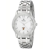 Men's Bulova  Silver Lehigh Mountain Hawks
