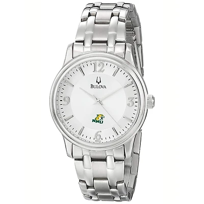 Men's Bulova  Silver Northern Michigan Wildcats