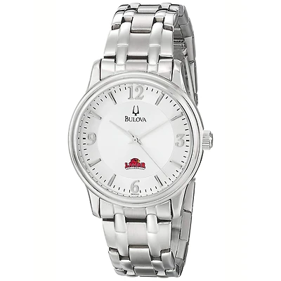 Men's Bulova  Silver Lamar Cardinals