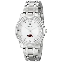 Men's Bulova  Silver Claflin Panthers