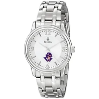 Men's Bulova  Silver Evansville Purple Aces