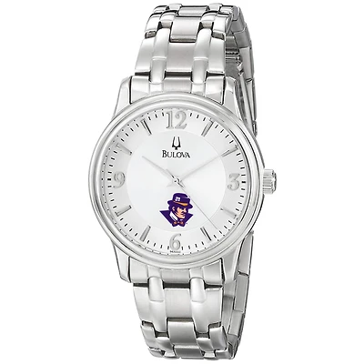 Men's Bulova  Silver Evansville Purple Aces