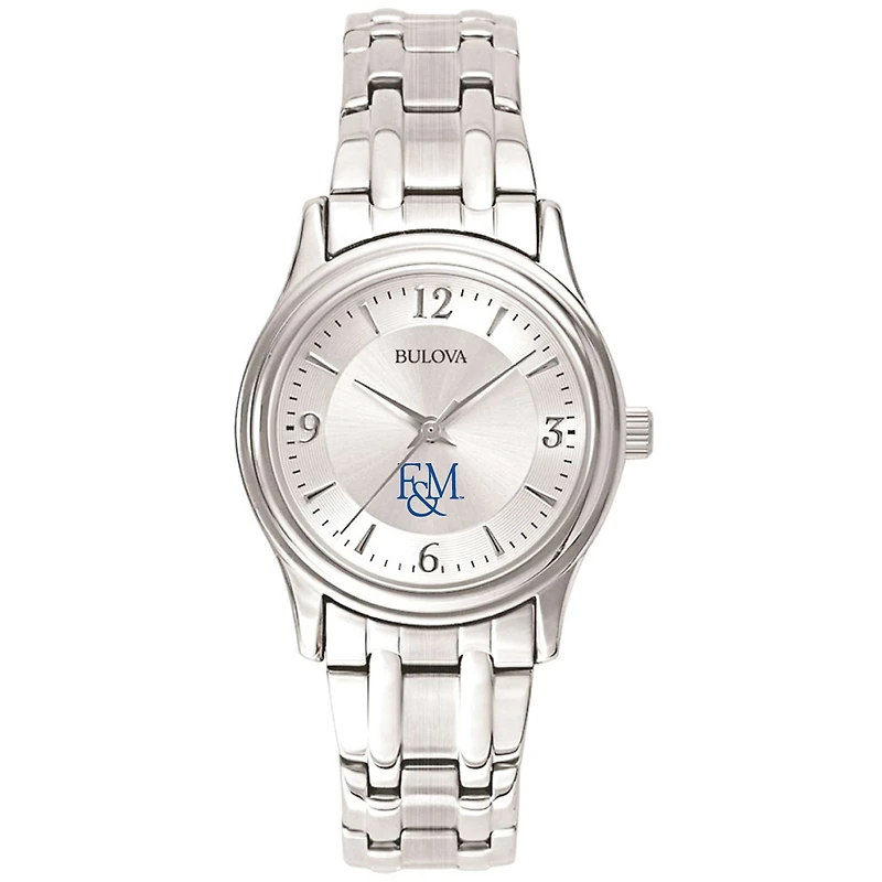 Women's Bulova Silver Franklin & Marshall Diplomats Stainless Steel Quartz Watch