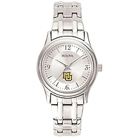 Women's Bulova Silver Marquette Golden Eagles Stainless Steel Quartz Watch