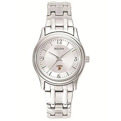 Women's Bulova Silver Lehigh Mountain Hawks Stainless Steel Quartz Watch