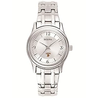 Women's Bulova Silver Lehigh Mountain Hawks Stainless Steel Quartz Watch