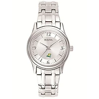 Women's Bulova Silver Northern Michigan Wildcats Stainless Steel Quartz Watch