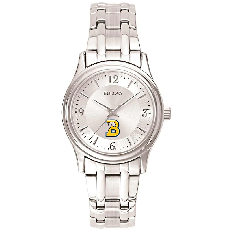 Women's Bulova Silver Birmingham-Southern Panthers Stainless Steel Quartz Watch
