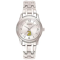 Women's Bulova Silver Birmingham-Southern Panthers Stainless Steel Quartz Watch