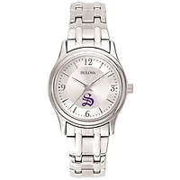 Women's Bulova Silver University of the South Tigers Stainless Steel Quartz Watch