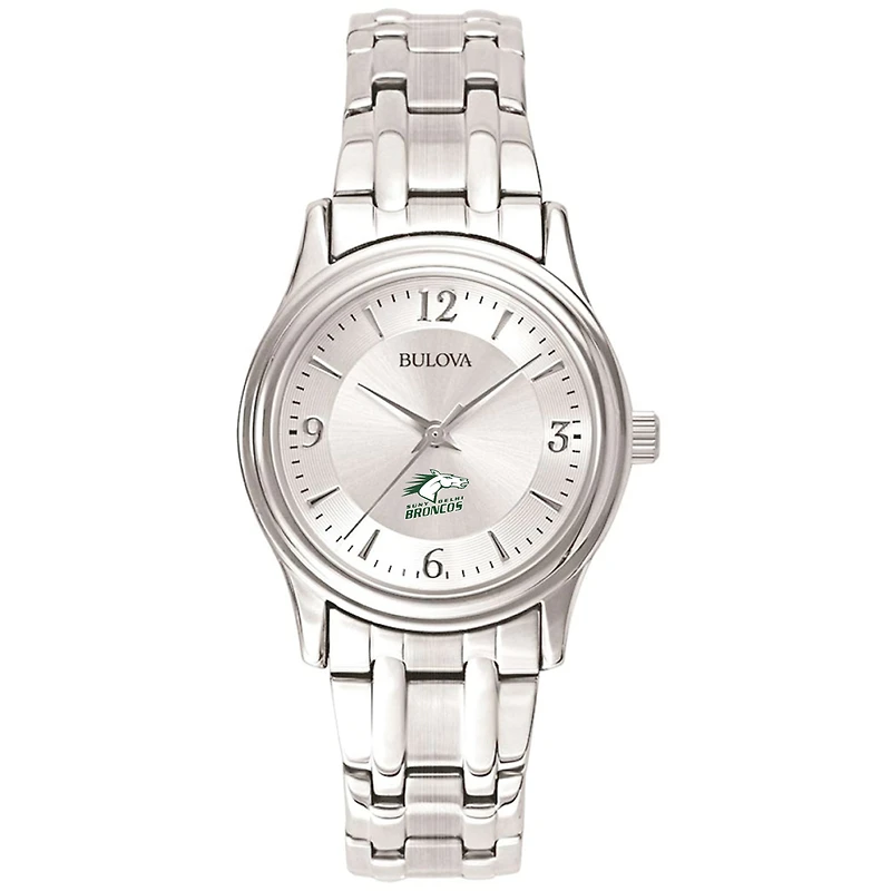 Women's Bulova Silver SUNY Delhi Broncos Stainless Steel Quartz Watch
