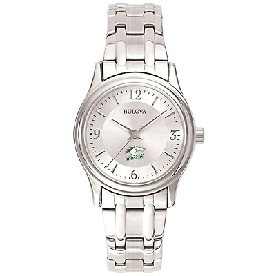 Women's Bulova Silver SUNY Delhi Broncos Stainless Steel Quartz Watch