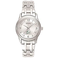 Women's Bulova Silver SUNY Delhi Broncos Stainless Steel Quartz Watch