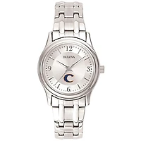 Women's Bulova Silver Clayton State Lakers Stainless Steel Quartz Watch