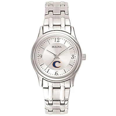 Women's Bulova Silver Clayton State Lakers Stainless Steel Quartz Watch