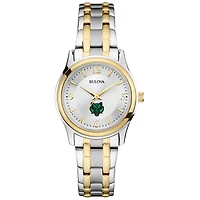 Women's Bulova Silver Binghamton Bearcats Classic Two-Tone Round Watch