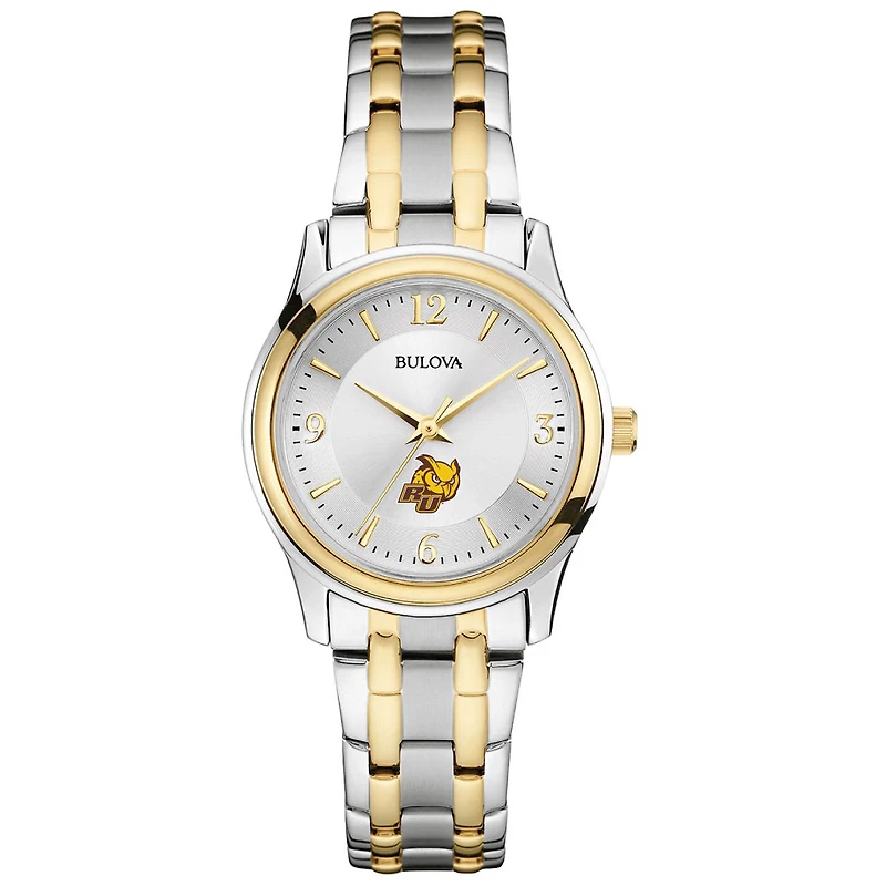Women's Bulova Silver Rowan Profs Classic Two-Tone Round Watch