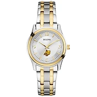 Women's Bulova Silver Rowan Profs Classic Two-Tone Round Watch