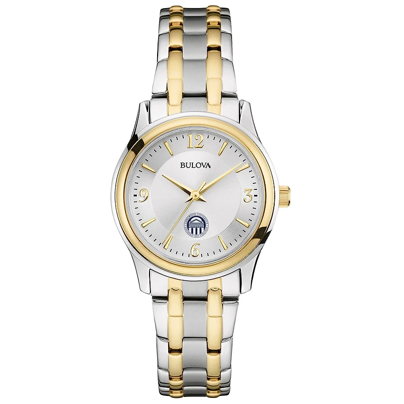 Women's Bulova Silver Longwood Lancers Classic Two-Tone Round Watch