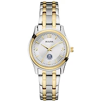 Women's Bulova Silver Longwood Lancers Classic Two-Tone Round Watch