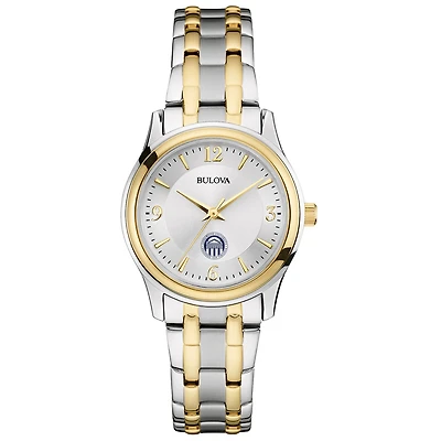 Women's Bulova Silver Longwood Lancers Classic Two-Tone Round Watch