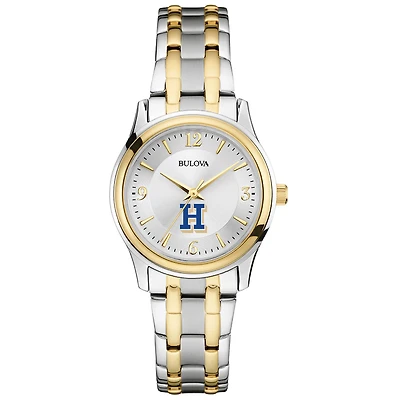 Women's Bulova Silver Hamilton Continentals Classic Two-Tone Round Watch