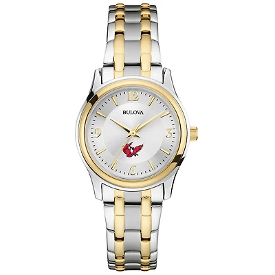 Women's Bulova Silver Keene State Owls Classic Two-Tone Round Watch