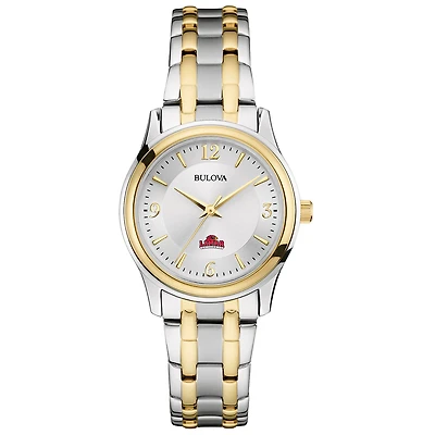 Women's Bulova Silver Lamar Cardinals Classic Two-Tone Round Watch